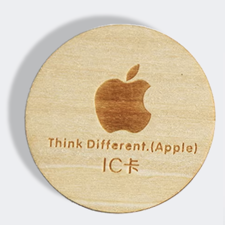 Custom Laser Engraved/Burnt Wood Coaster NFC Menu #1 - Image 3